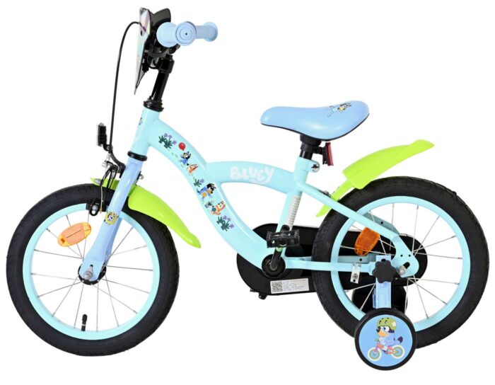 Bluey Kinderfiets - 14 inch - Lichtblauw - Afbeelding 7