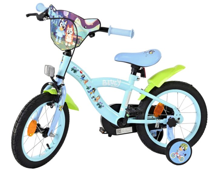 Bluey Kinderfiets - 14 inch - Lichtblauw - Afbeelding 8