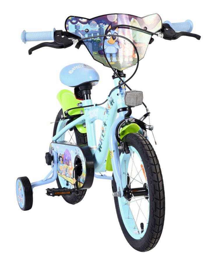 Bluey Kinderfiets - 14 inch - Lichtblauw - Twee handremmen - Afbeelding 5