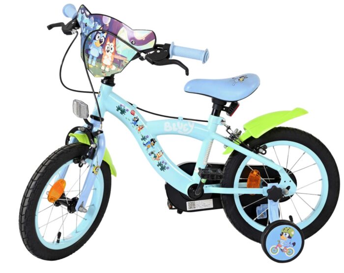 Bluey Kinderfiets - 14 inch - Lichtblauw - Twee handremmen - Afbeelding 8