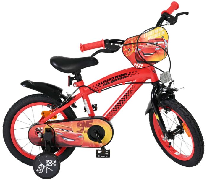 Disney Cars Kinderfiets - Jongens - 14 inch - Rood - Twee handremmen - Afbeelding 10