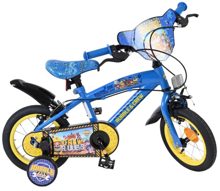 Rubble & Crew - Kinderfiets - Jongens - 12 inch - Blauw - Twee handremmen - Afbeelding 10