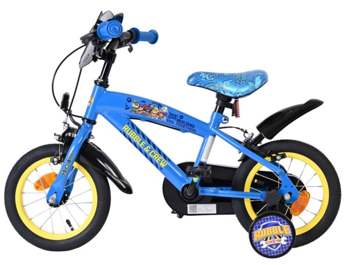 Rubble & Crew - Kinderfiets - Jongens - 12 inch - Blauw - Twee handremmen - Afbeelding 7