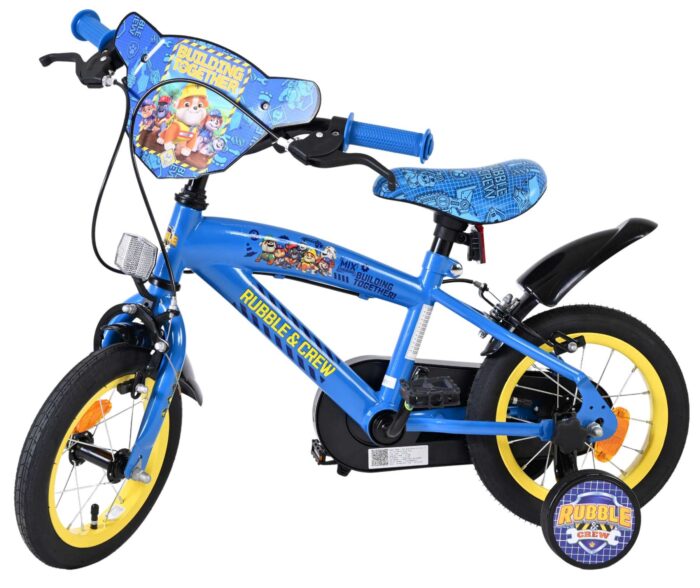 Rubble & Crew - Kinderfiets - Jongens - 12 inch - Blauw - Twee handremmen - Afbeelding 8