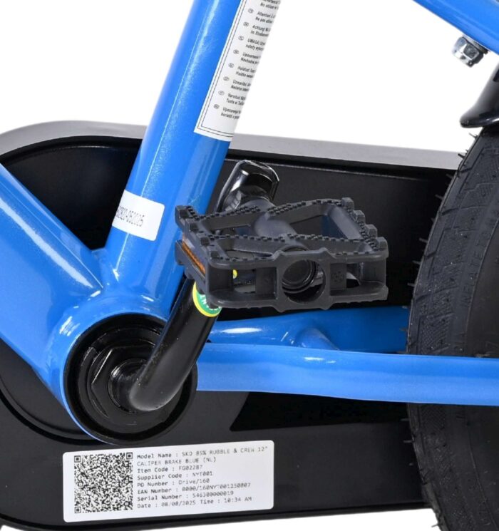 Rubble & Crew - Kinderfiets - Jongens - 12 inch - Blauw - Twee handremmen - Afbeelding 9