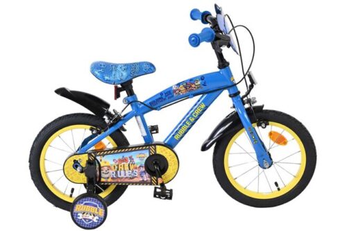 Rubble & Crew Kinderfiets - Jongens - 14 inch - Blauw - Twee handremmen