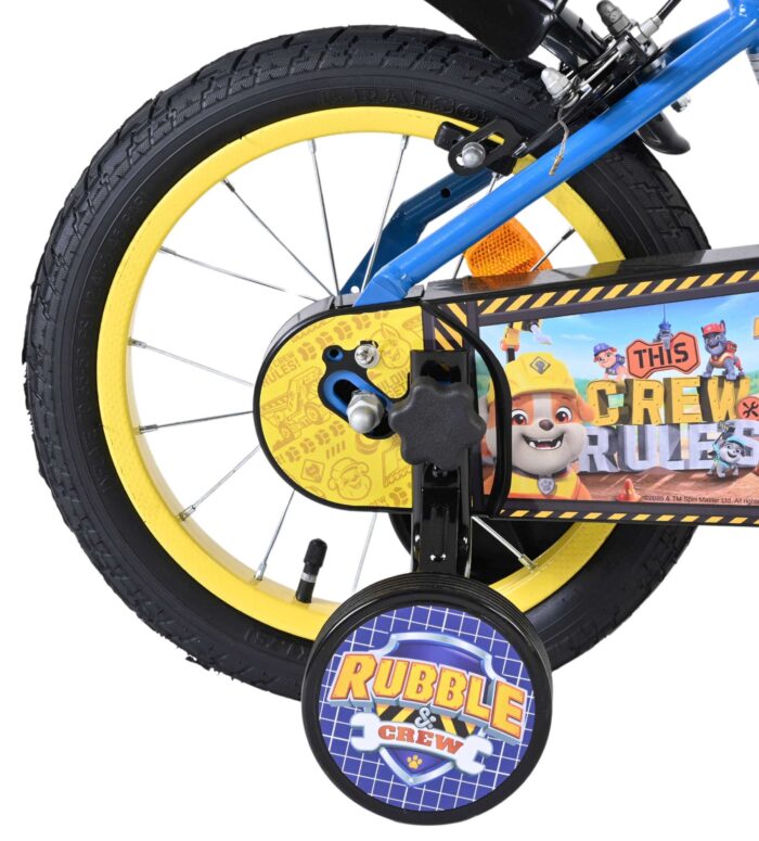 Rubble & Crew Kinderfiets - Jongens - 14 inch - Blauw - Twee handremmen - Afbeelding 2