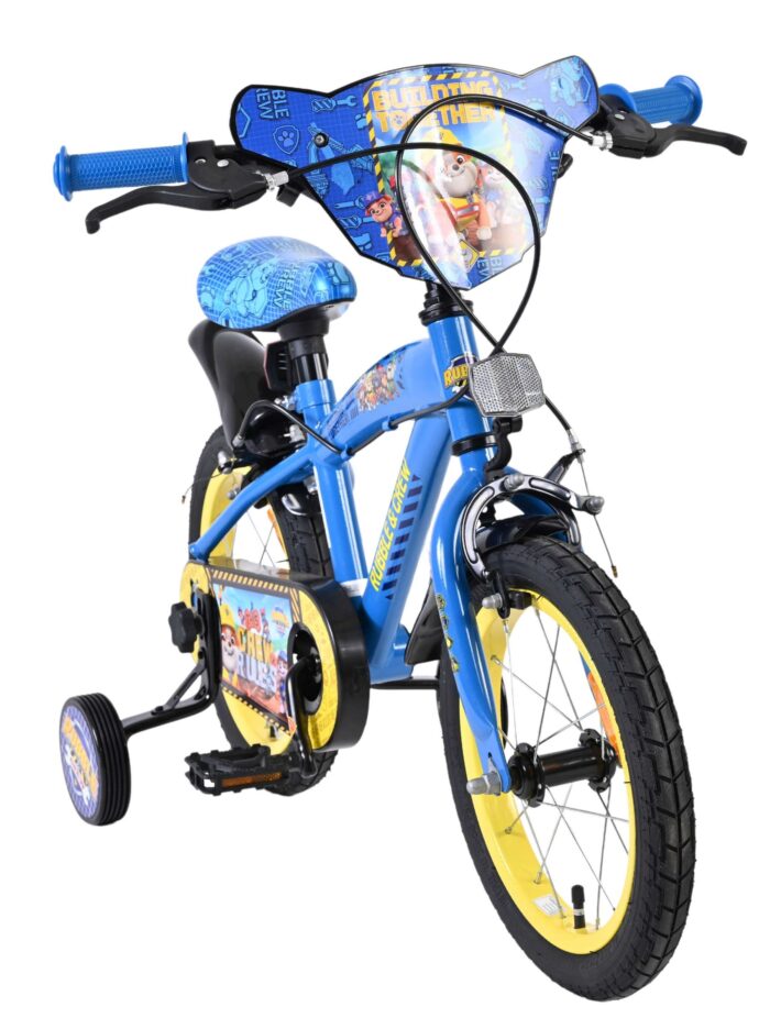 Rubble & Crew Kinderfiets - Jongens - 14 inch - Blauw - Twee handremmen - Afbeelding 5