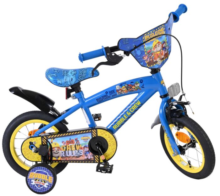 Rubble & Crew - Kinderfiets - Jongens - 12 inch - Blauw - Afbeelding 10