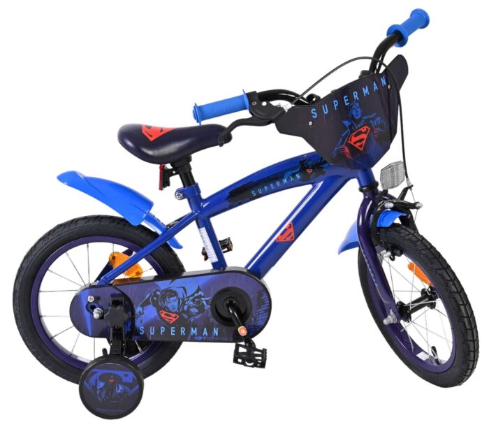 Superman Kinderfiets - Jongens - 14 inch - Blauw - Afbeelding 10