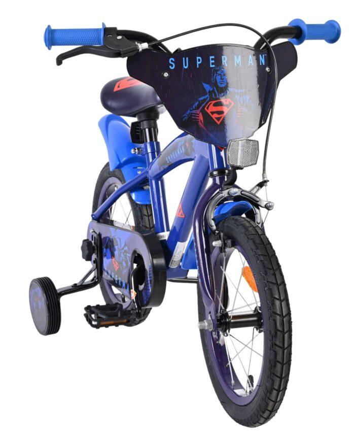 Superman Kinderfiets - Jongens - 14 inch - Blauw - Afbeelding 5