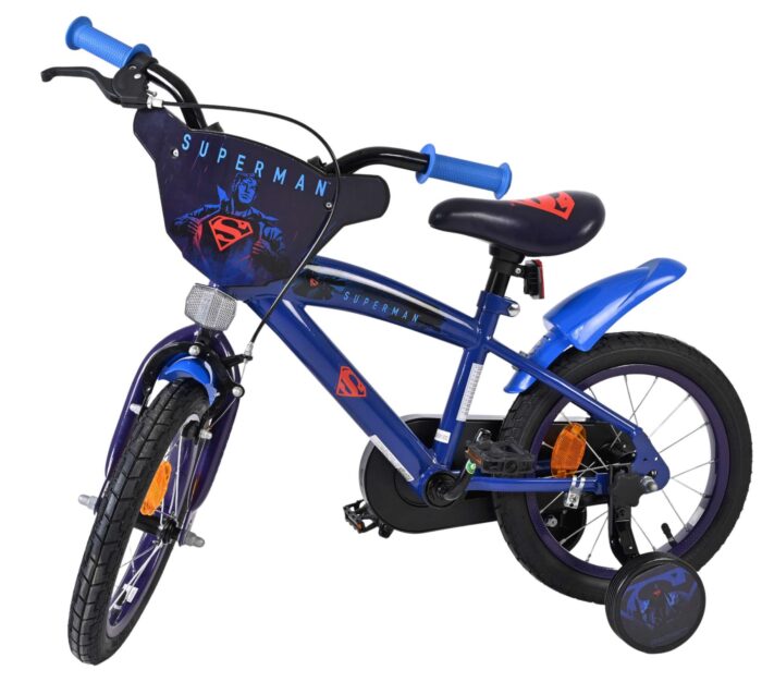 Superman Kinderfiets - Jongens - 14 inch - Blauw - Afbeelding 8