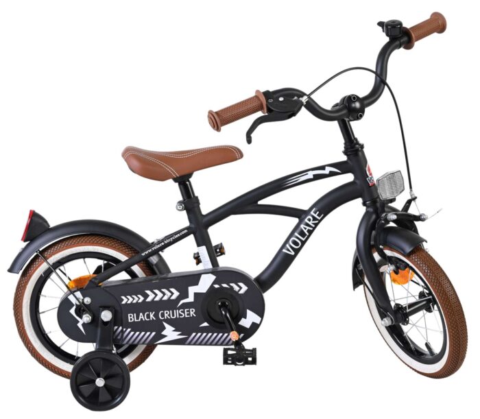 Volare Black Cruiser Kinderfiets - Jongens - 12 inch - Zwart - Afbeelding 10
