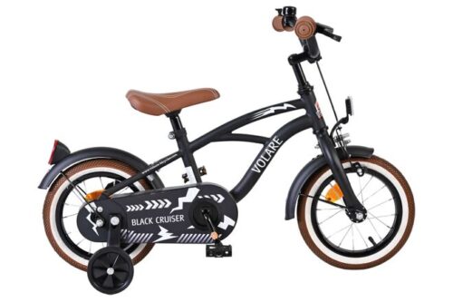 Volare Black Cruiser Kinderfiets - Jongens - 12 inch - Zwart