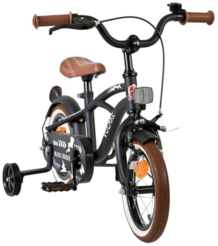 Volare Black Cruiser Kinderfiets - Jongens - 12 inch - Zwart - Afbeelding 5
