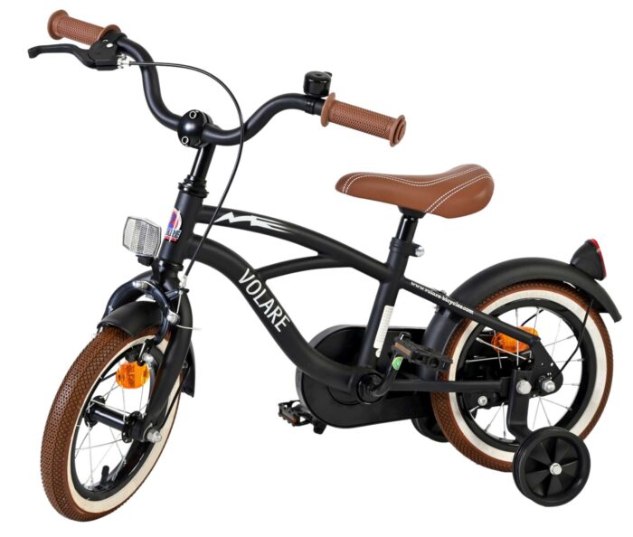 Volare Black Cruiser Kinderfiets - Jongens - 12 inch - Zwart - Afbeelding 8