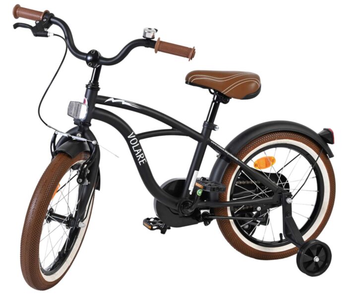 Volare Black Cruiser Kinderfiets - Jongens - 16 inch - Zwart - Afbeelding 8