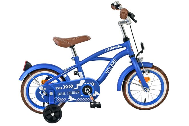 Volare Blue Cruiser Kinderfiets - Jongens - 12 inch - Blauw - 85% afgemonteerd