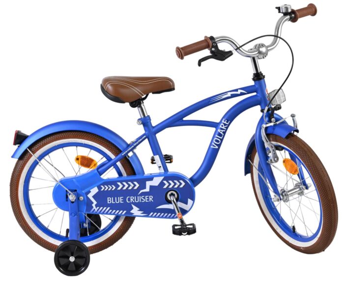 Volare Blue Cruiser Kinderfiets - Jongens - 16 inch - Blauw - Afbeelding 10