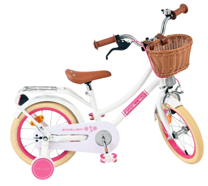 Volare Excellent Kinderfiets - Meisjes - 14 inch - Wit - Afbeelding 10