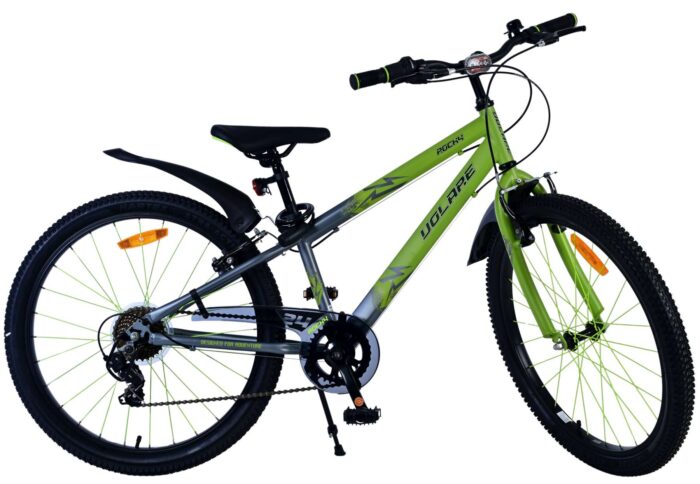 Volare Rocky Kinderfiets - 24 inch - Groen - 7 speed - Afbeelding 10