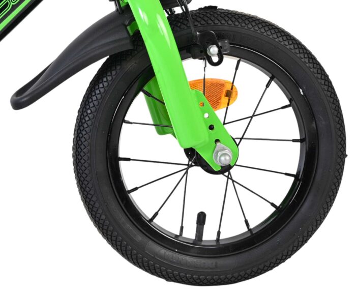 Volare Sportivo Kinderfiets - Jongens - 12 inch - Groen Zwart - Twee Handremmen - Afbeelding 3