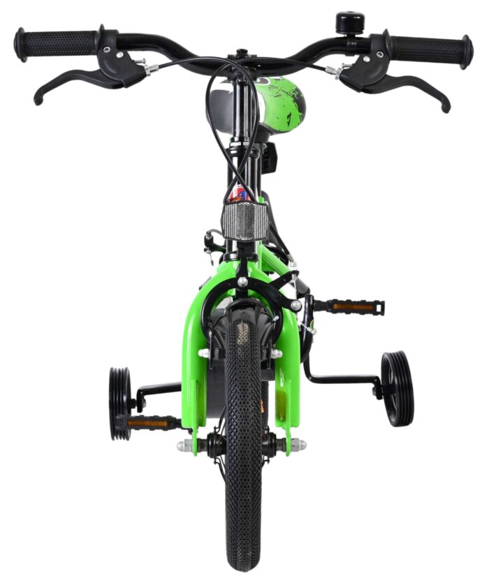 Volare Sportivo Kinderfiets - Jongens - 12 inch - Groen Zwart - Twee Handremmen - Afbeelding 6