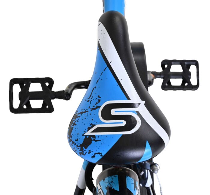 Volare Sportivo Kinderfiets - Jongens - 12 inch - Blauw Zwart - Twee Handremmen - Afbeelding 4