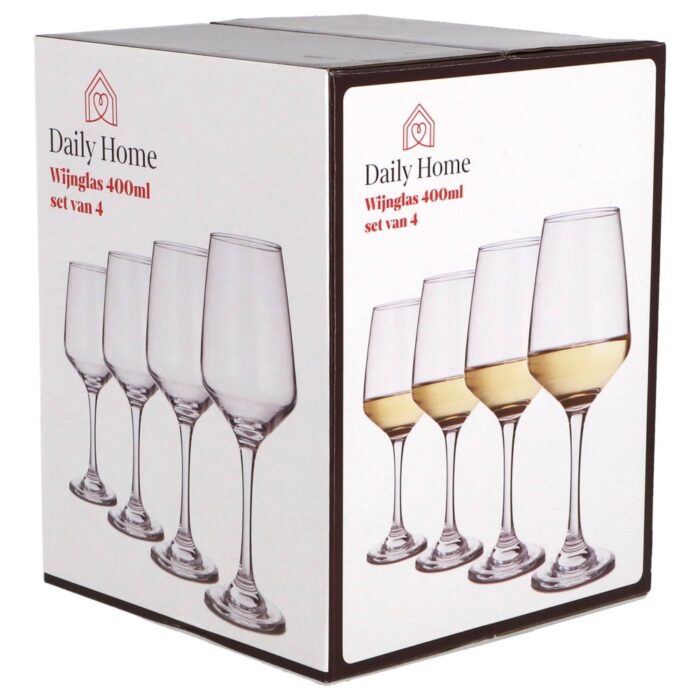 Daily home wijnglas 400ML set van 4