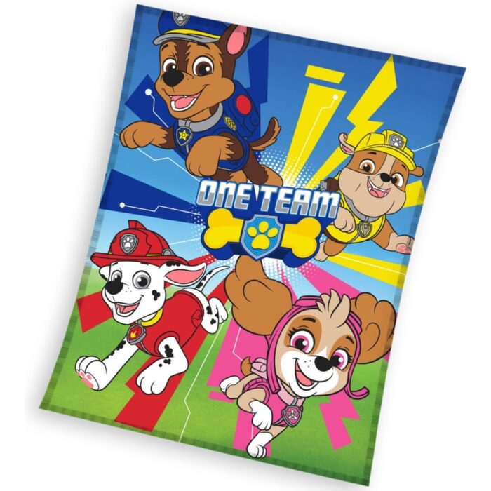 PAW Patrol Fleece Deken One Team - 110 x 140 cm - Polyester
