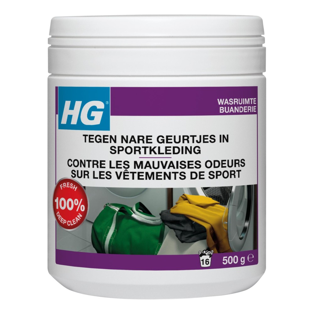 HG tegen nare geurtjes in sportkleding  wasmiddeltoevoeging 