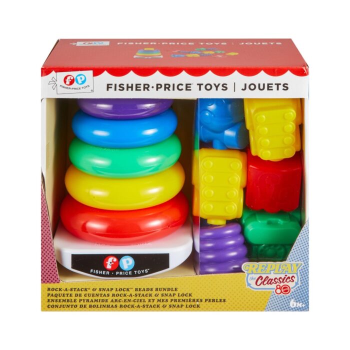 Fisher Price 80th stapeltoren en ketting bundel