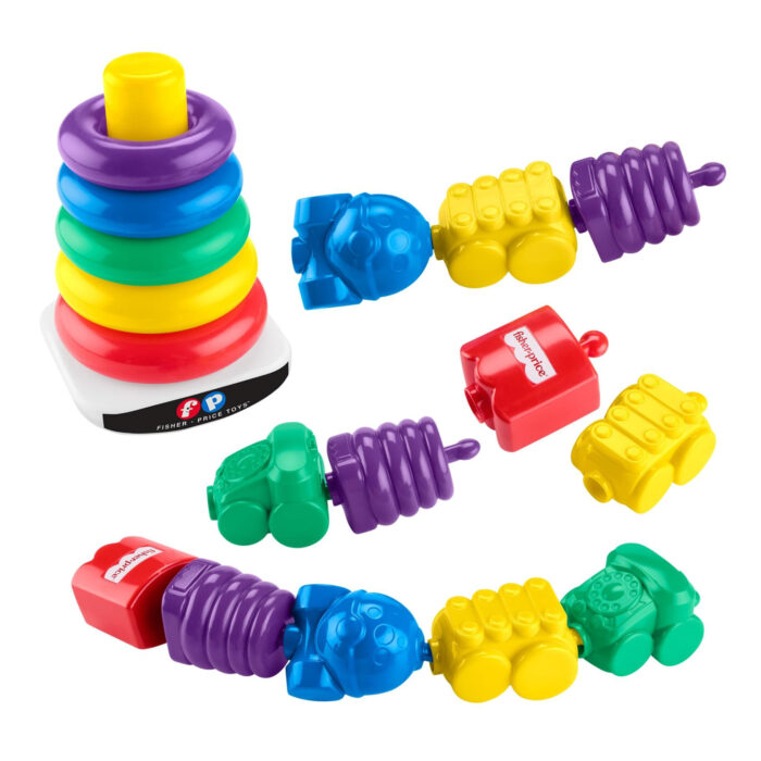 Fisher Price 80th stapeltoren en ketting bundel - Afbeelding 2