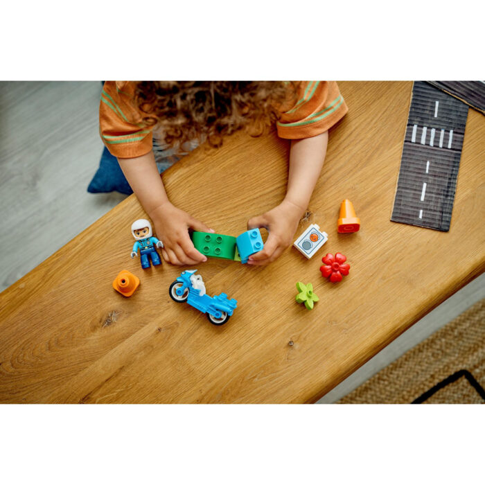 LEGO 10471 Duplo Town Blauwe Politiemotor - Afbeelding 3