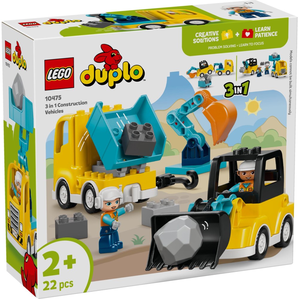 LEGO Duplo Town 10475 3In1 Bouwvoertuigen