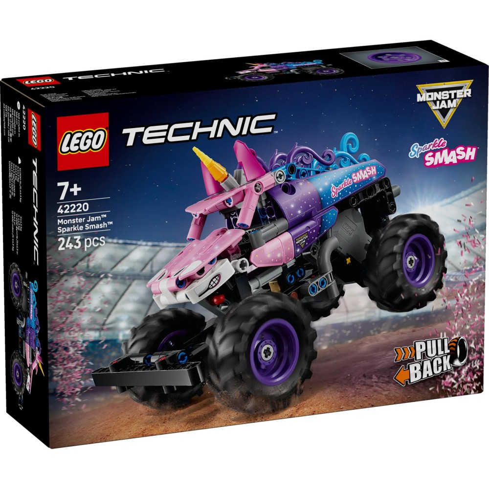 LEGO Technic 42220 Monster Jam Sparkle Smash  PullBack