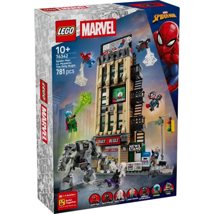 LEGO 76342 Super Heroes Marvel Spider-Man vs.  Mysterio: de Daily Bugle