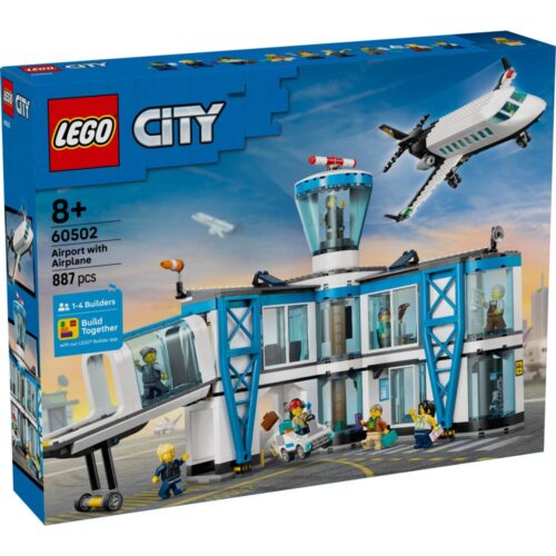 LEGO My City 60502 Luchthaven Met Vliegtuig