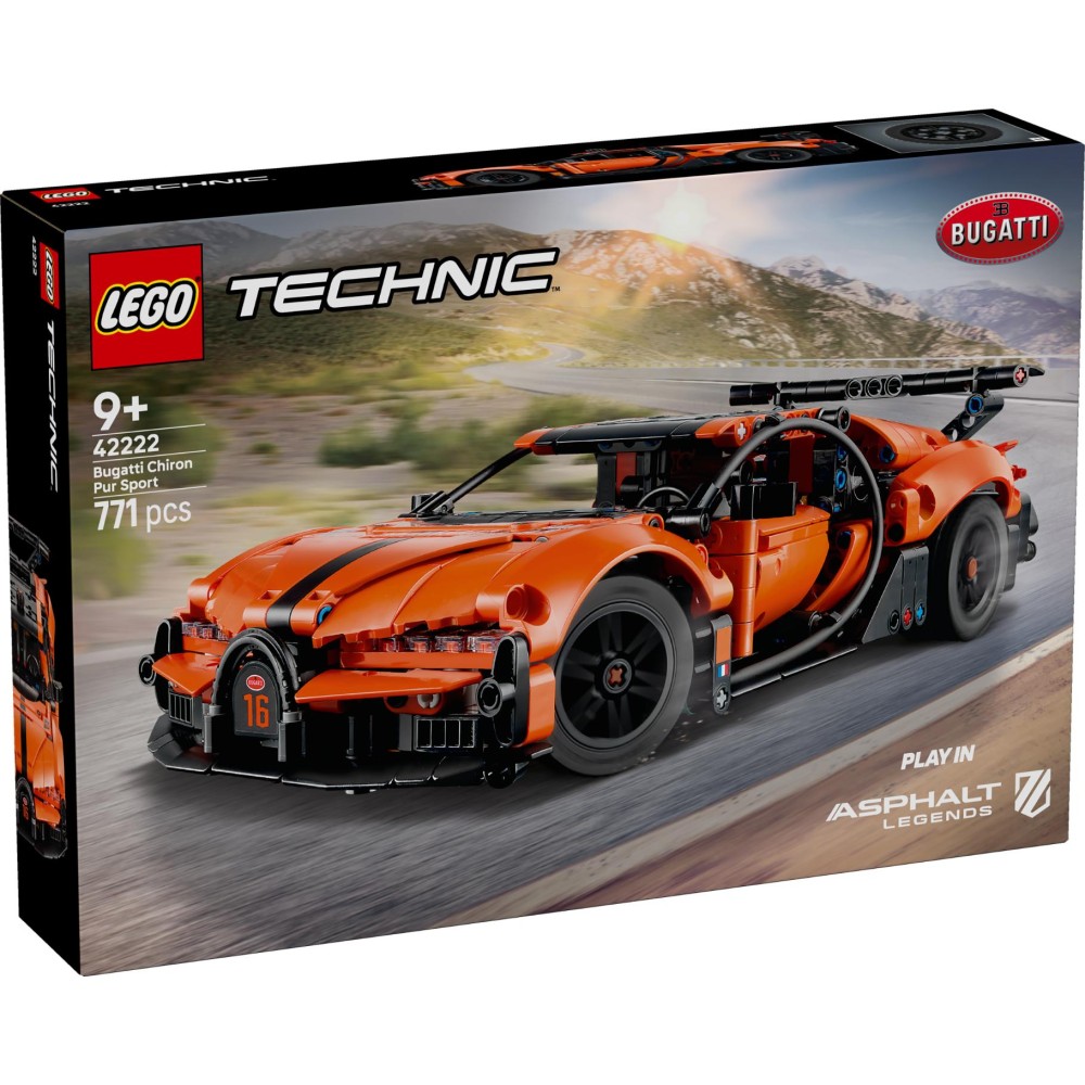 LEGO Technic 42222 Bugatti Chiron Pur Sport  Hypercar