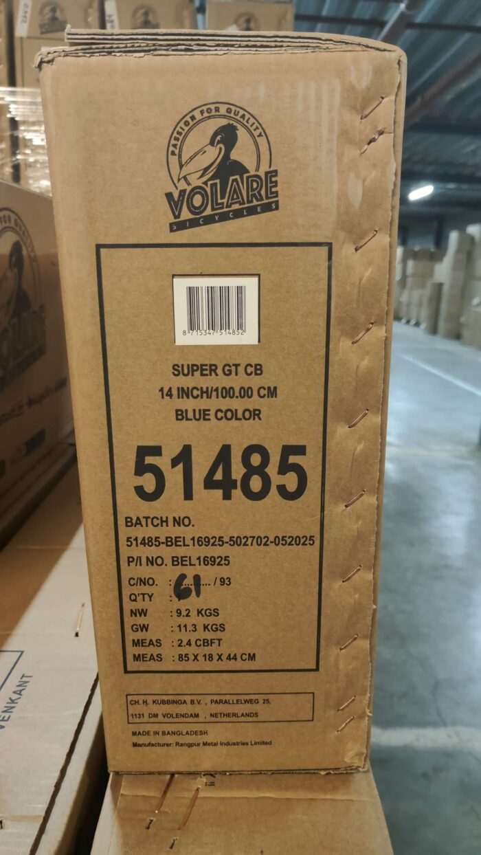 Volare Super GT Kinderfiets - Jongens - 14 inch - Blauw - Afbeelding 11