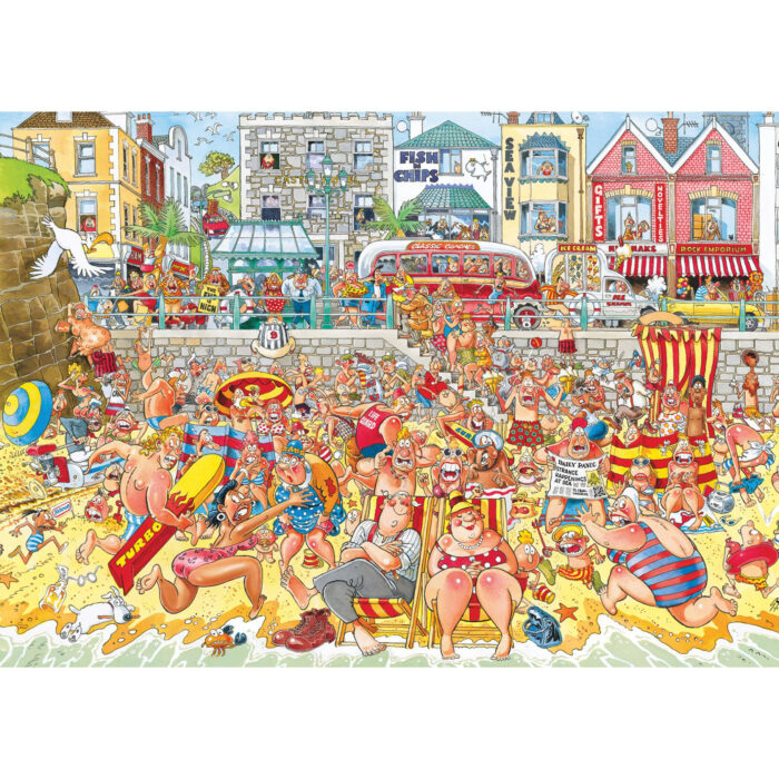 Wasgij Retro Original 8 - Vloed! 1000 stukjes - Afbeelding 3