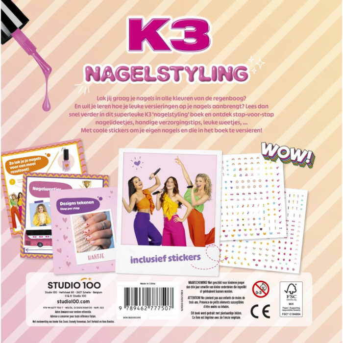 K3 Doeboek nageldesign  FSC Mix 70% - Afbeelding 2
