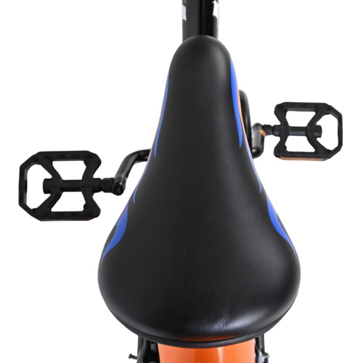 Hot Wheels Kinderfiets - Jongens - 16 inch - Zwart Oranje Blauw - Twee handremmen - Afbeelding 4