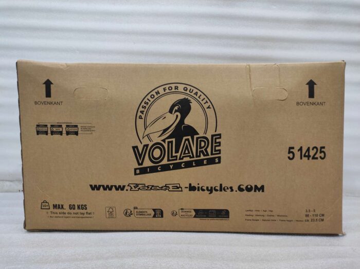 Volare Strike Kinderfiets - Jongens - 14 inch - Zwart Oranje - Twee handremmen - Afbeelding 13