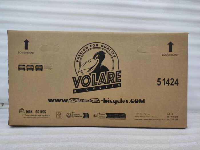 Volare Strike Kinderfiets - Jongens - 14 inch - Zwart Oranje - Afbeelding 11