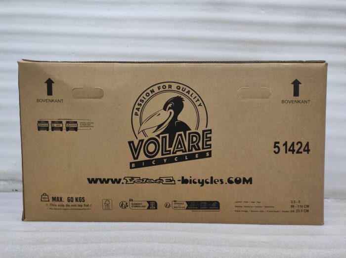 Volare Strike Kinderfiets - Jongens - 14 inch - Zwart Oranje - Afbeelding 13