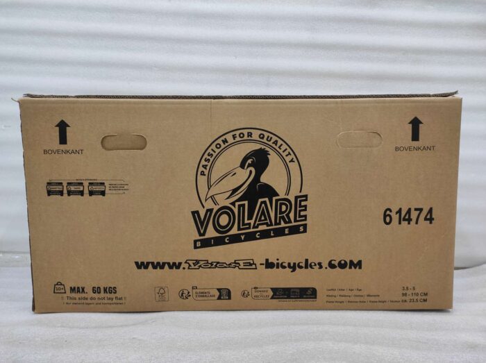 Volare Unicorn Kinderfiets - Meisjes - 14 inch - Wit - Twee Handremmen - Afbeelding 11