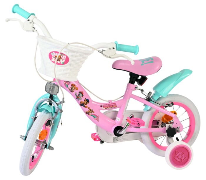 Paw Patrol Kinderfiets - Meisjes - 12 inch - Roze - Twee handremmen - Afbeelding 8