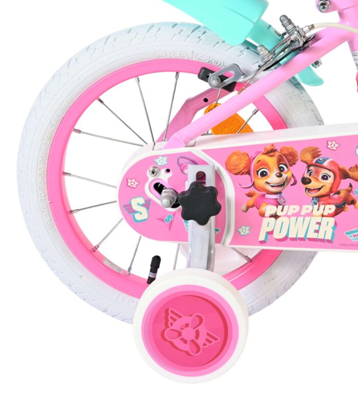 Paw Patrol Kinderfiets - Meisjes - 14 inch - Roze - Twee handremmen - Afbeelding 2