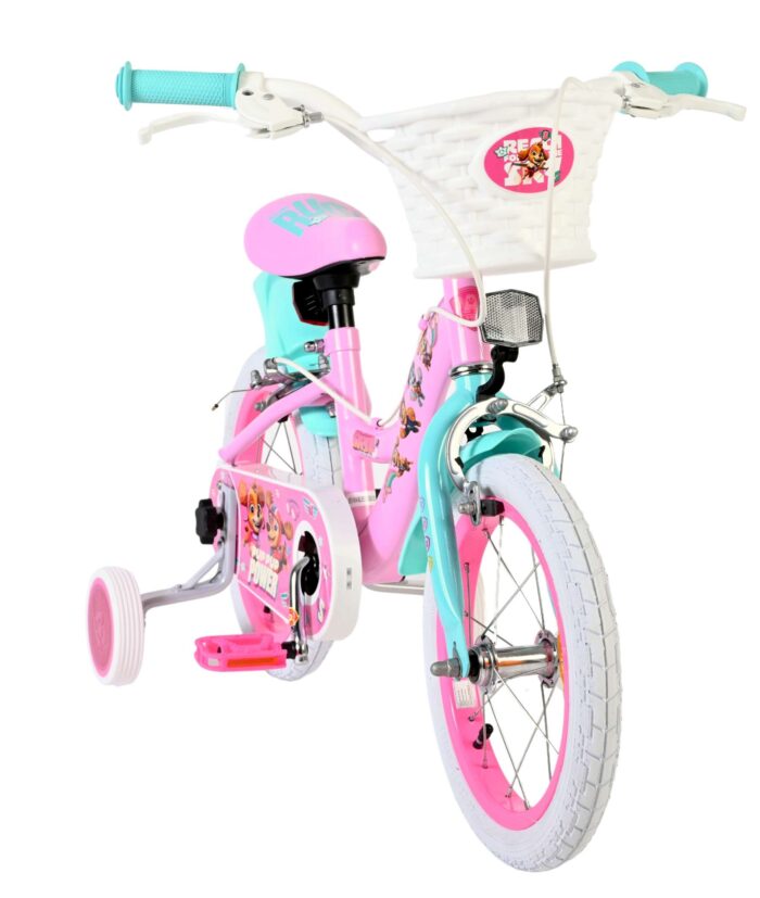 Paw Patrol Kinderfiets - Meisjes - 14 inch - Roze - Twee handremmen - Afbeelding 5